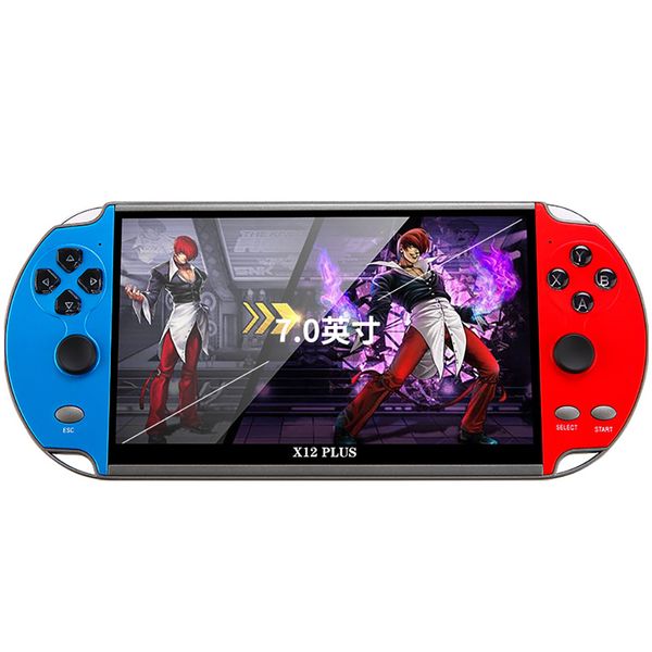X12 Plus Handheld Game Console 7 Inch 4K HD Screen Portable Audio Video Player Classic Play Built-in10000+ Games Children&#039;s gift
