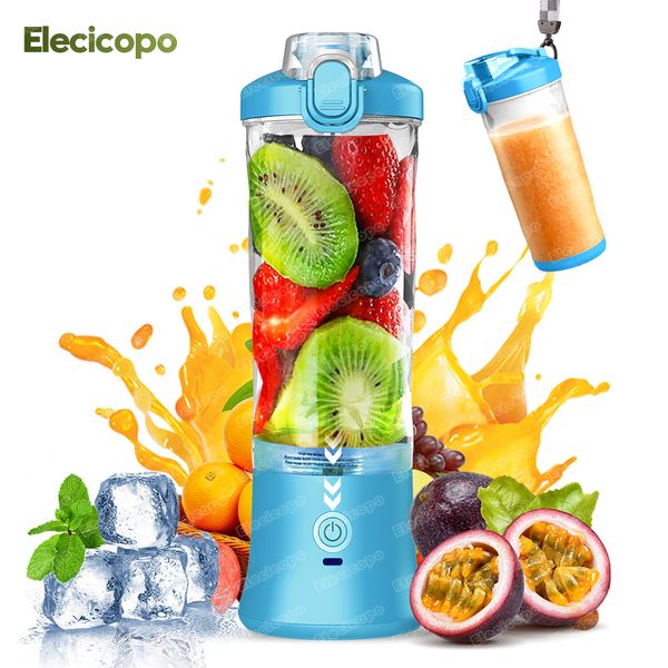 Elecicopo Electric Juicer Blender 30s Quick Juicing IP67 Waterproof BPA-free Bottle For Home fruits smoothie shakes vegetables