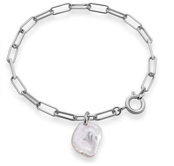 Decadorn Charmant bracelet avec véritable grosse perle de mer
