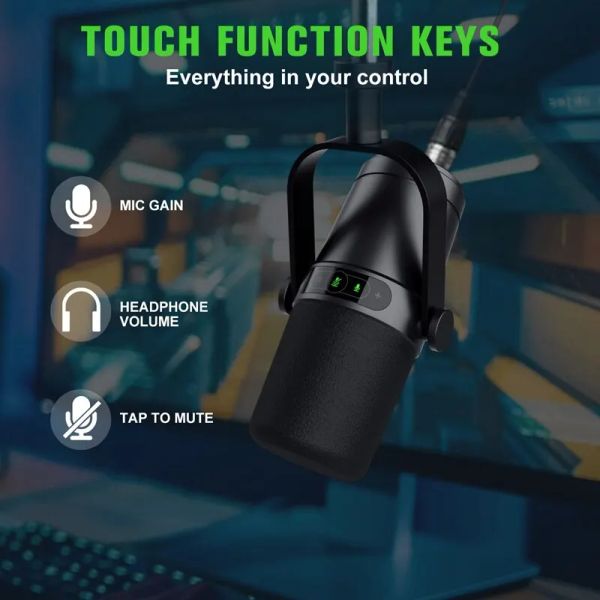 Professional USB-XLR Dynamic Microphone for Broadcast Podcast & Recording Studio Mic for Music & Speech SM7B