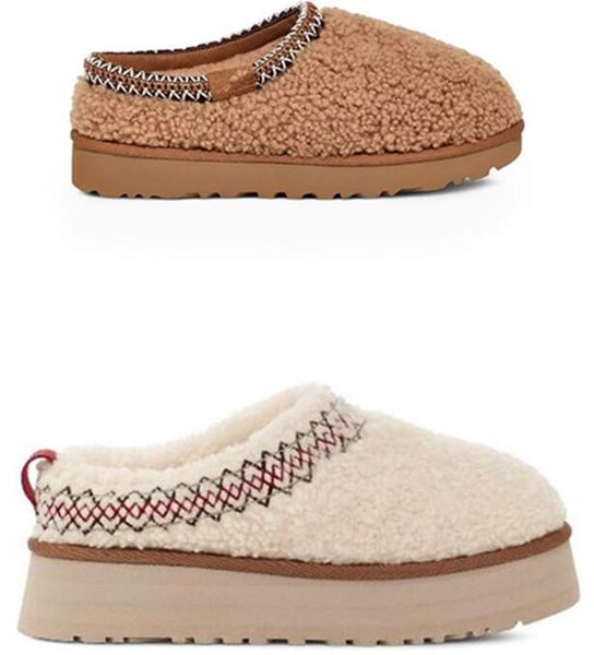 Tazz tasman braids Maxi Curly slippers WOMEN SNOW BOOTS KNITTING TALL SHORT WOMEN BOOTS KEEP WARM BOOTS