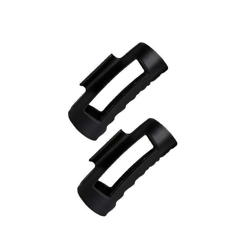 TEMU 2pcs Soft Silicone Shark Clip Hair Clips - Large Non-slip Hair Updo Holders With Ergonomic Teeth & Non-piercing Design, Sensitive Scalp Safe For