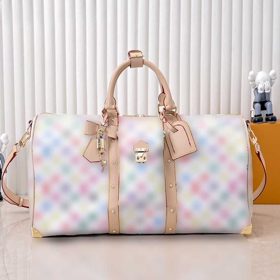 Luxury Duffel Bags Keepall Tote Bags Handbag Women Men Designer Genuine Leather Large Capacity Classic Keep All Suitcase Shoulder Bag Luxury Zipper