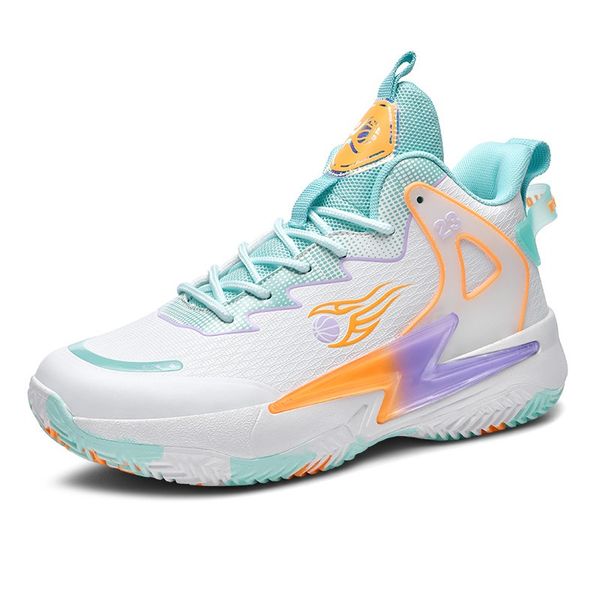 Basketball Shoes Mens Mandarin Ducks New High Sports Sports Youth Training Sneakers de basquete de verdade para o homem e a mulher F094