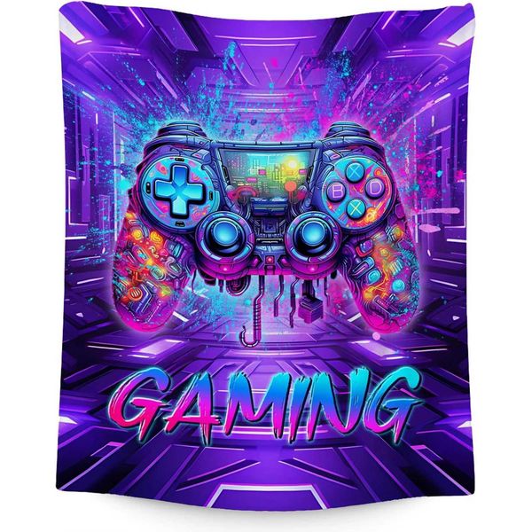 New Gaming Blanket for Boys Men Gamer Gifts for Boys Flannel Throw Blanket Gaming Decor for Boys Bedro Soft Fuzzy Blankets Z250207