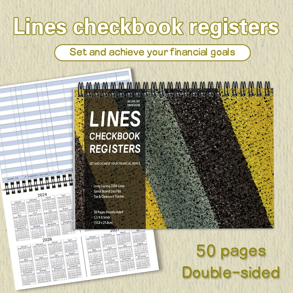 TEMU 1 Hardcover Notebook, 100 Pages With Upgraded Thick Paper, 5.5*8.5 Inches – Organize Expenses, Track Daily Financial Activities, And Clarity On