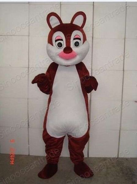 New Adult Professional Chip Chipmunk SQUIRREL Party Christmas Fancy Dress Halloween Mascot Costume
