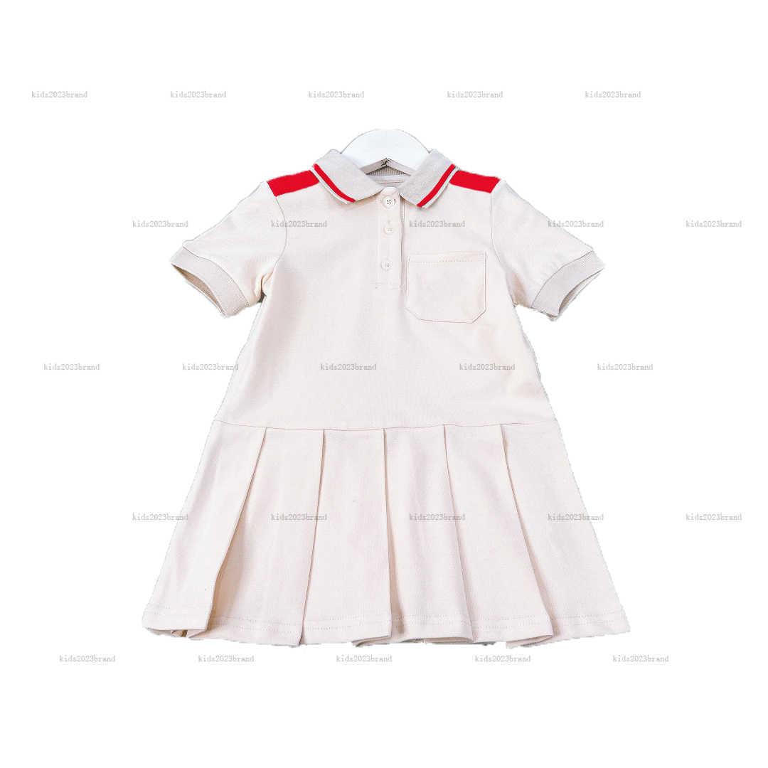 deisgners girls polo dresses color black summer preppy pleated skirt newly cotton sports dresses short sleeves skirts high end pricesses dress