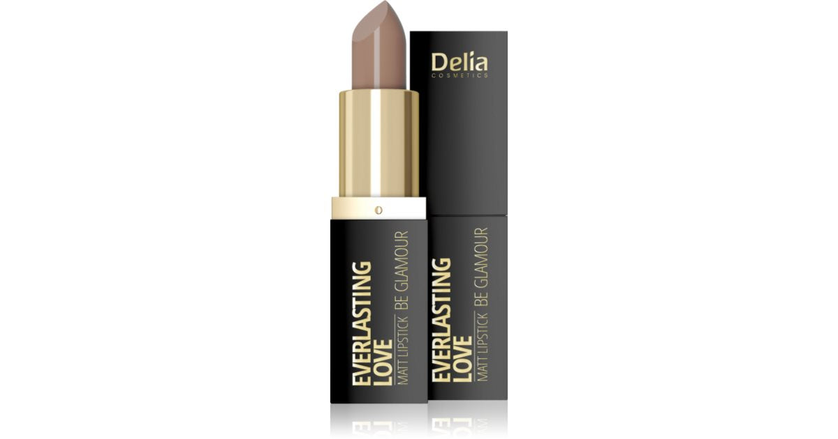 Delia Cosmetics Evig kjærlighet være Glamour Mattifying Lipstick Color 301 Happy 4 G