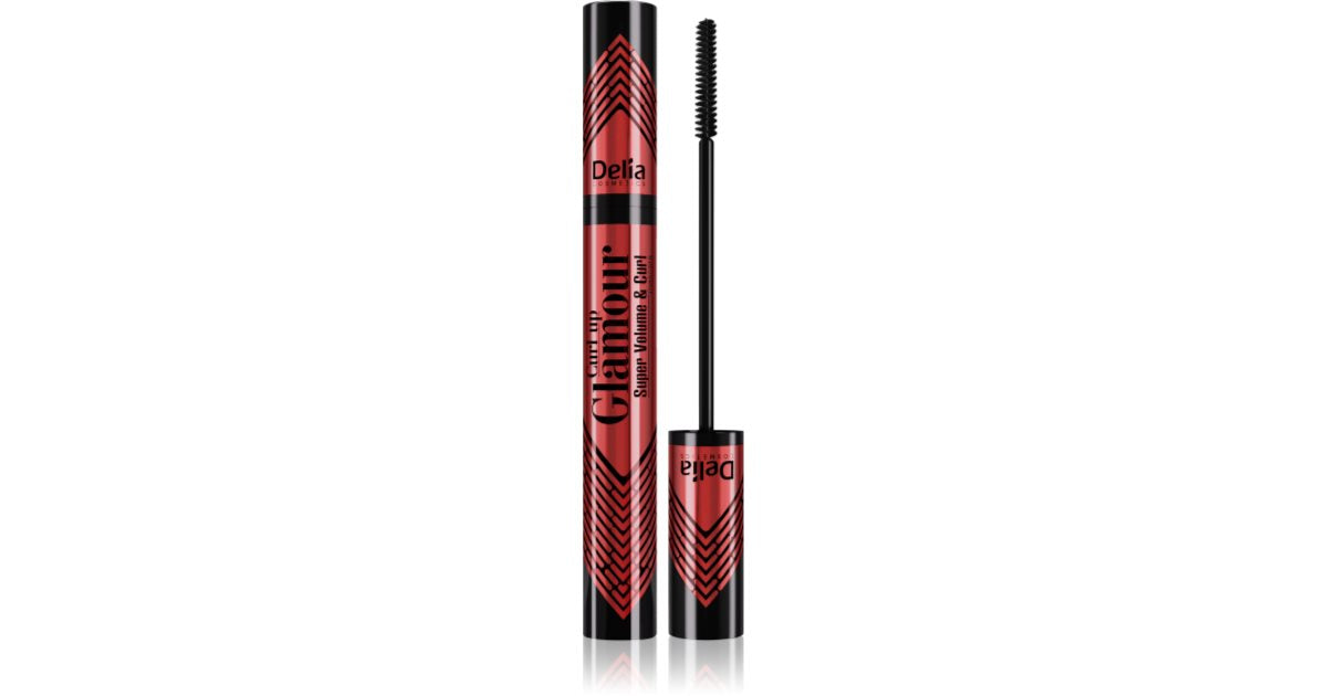 Delia Cosmetics Glamour mascara för ögonfransar svart färg 11 ml