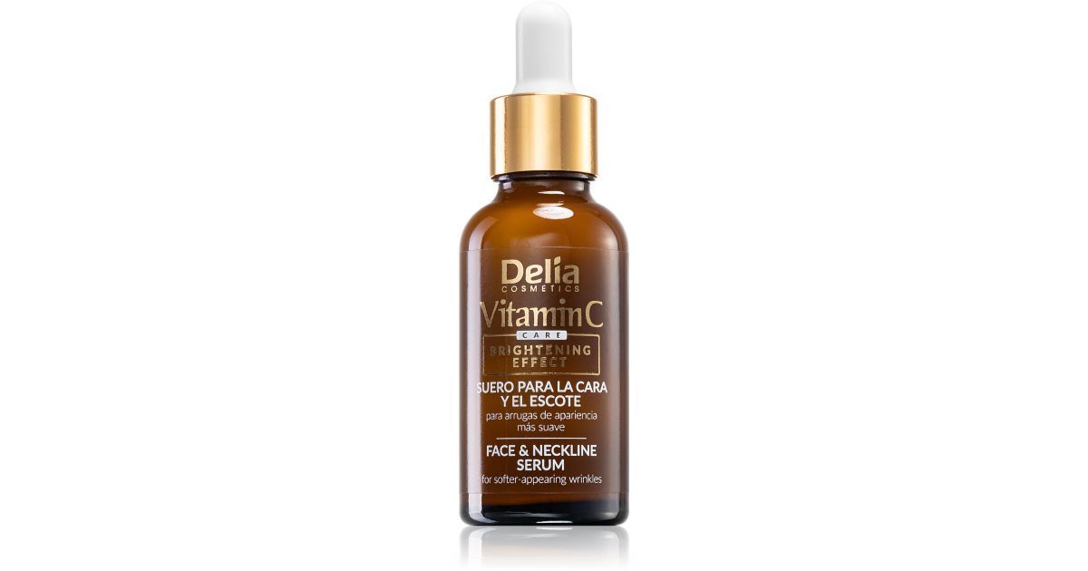 Delia Cosmetics Sérum illuminateur à la vitamine C pour le visage et le cou 30 ml