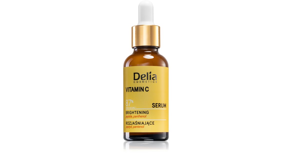 Delia Cosmetics Sérum illuminateur à la vitamine C pour le visage, le cou et le décolleté 30 ml
