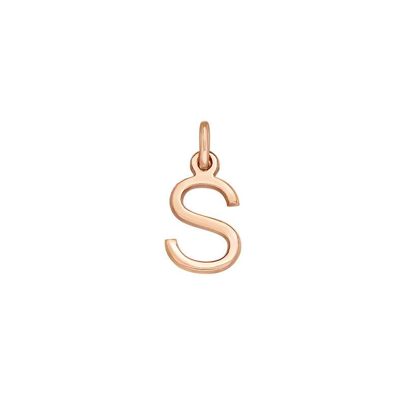 Delicate Initial Charm in 18ct Rose Gold Plating