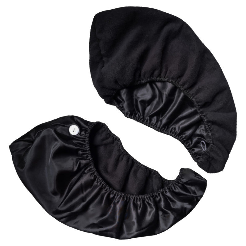 DeniCarte dubbellagers satinhatt, svart