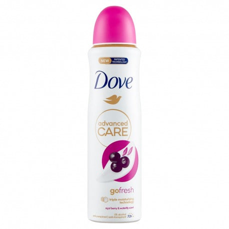 Dove Advanced Care Go Deodorant Fresh Acaibär och näckrosdoft Antiperspirant 150 ml