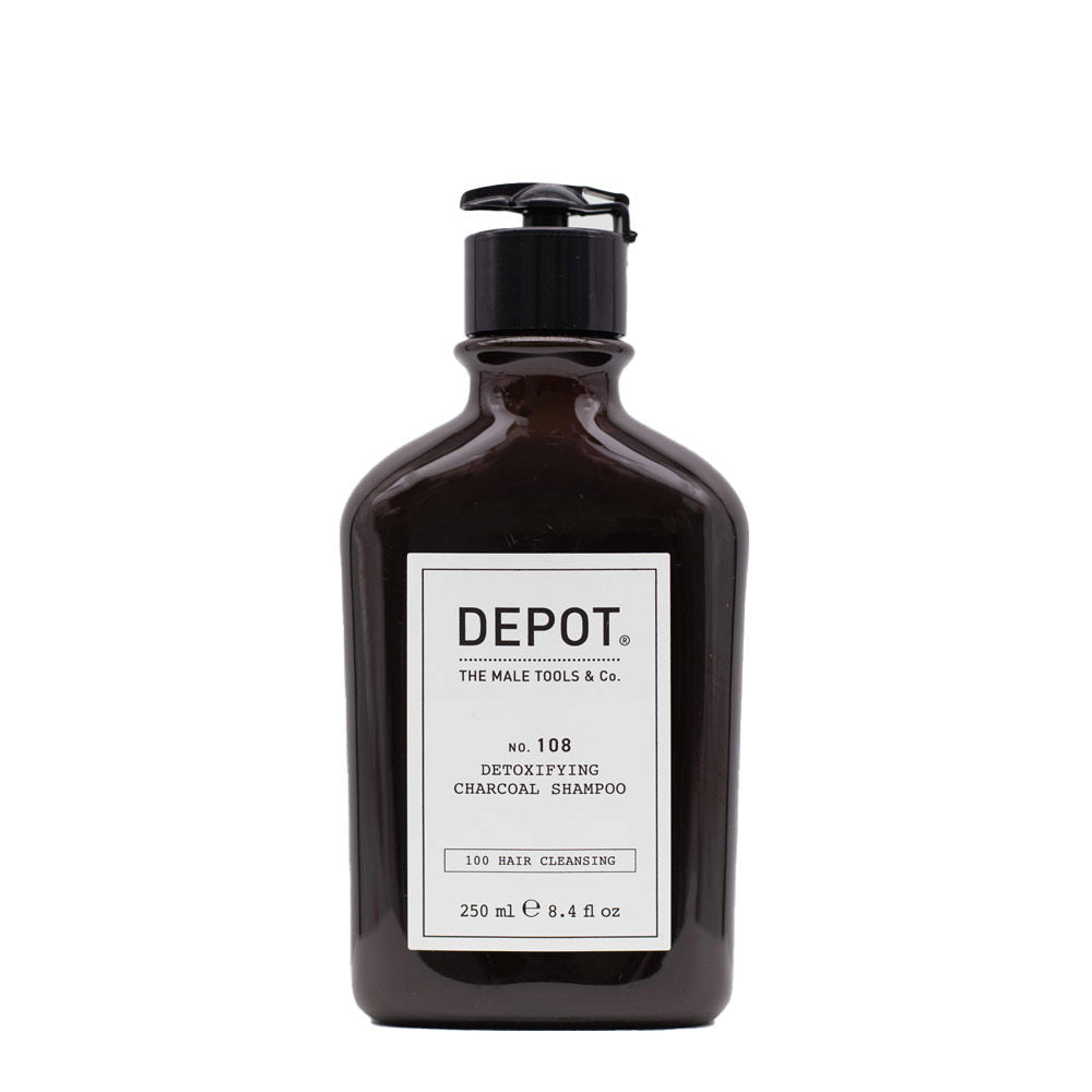Depot, 100 Hårrens nr. 105, antrasitt, hårsjampo, for avgiftning, 250 ml