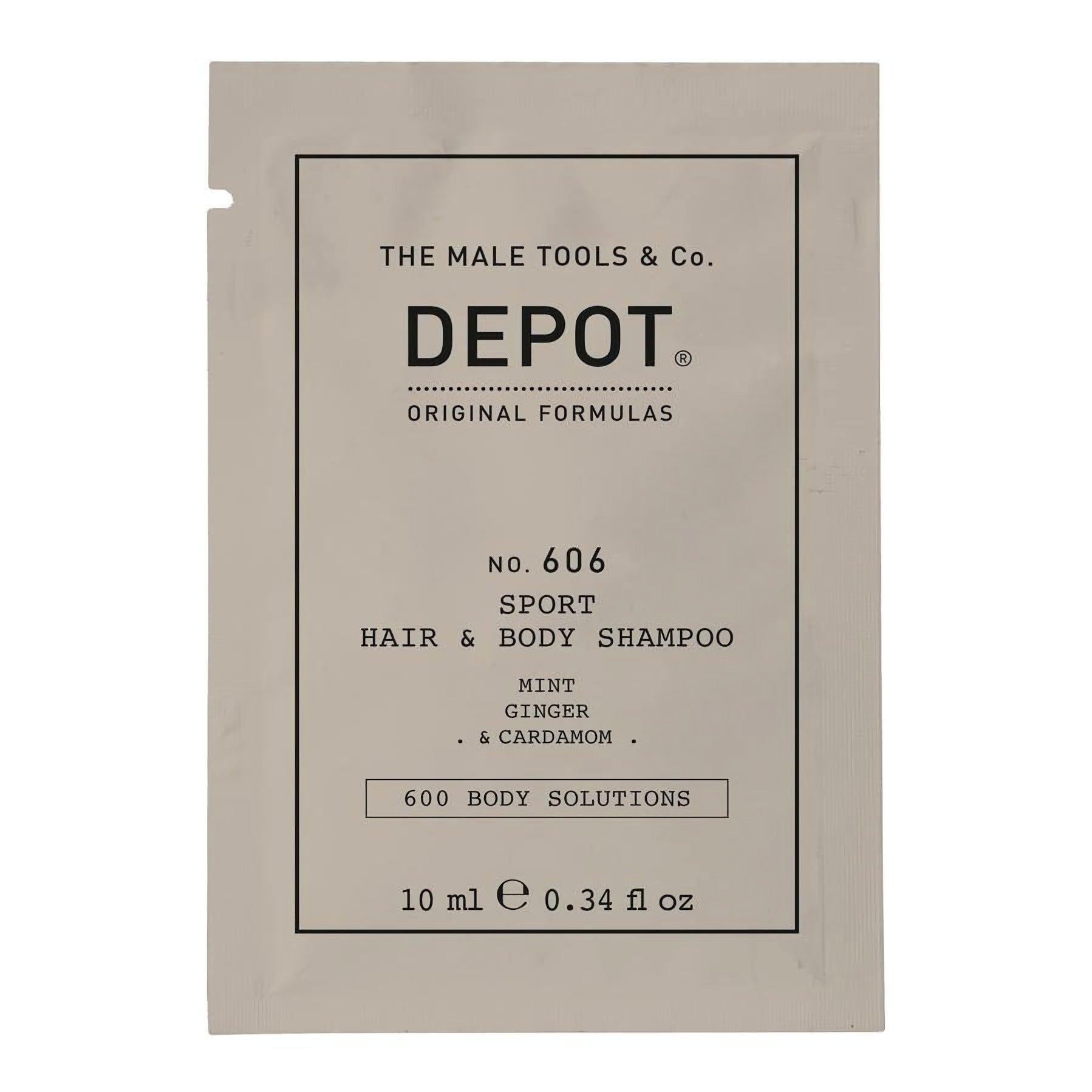 Depot 600 nr. 606 2 i 1 dusjgelé og sjampo botanisk kompleks 10 ml
