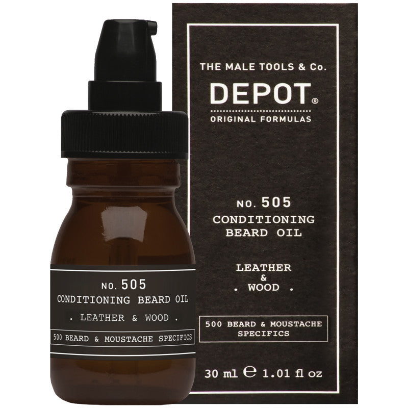 Depot Ulei de barbă Leather&Wood nr. 505 30 ml