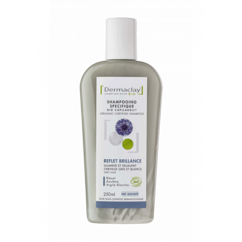 Dermaclay Organic Hair Treatment Shampoo Grey Blue Clay 250 ml
