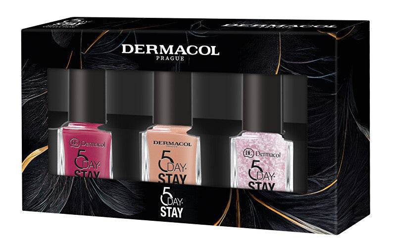 Dermacol 5 Days Stay Nail Polish Set 3 x 11 ml