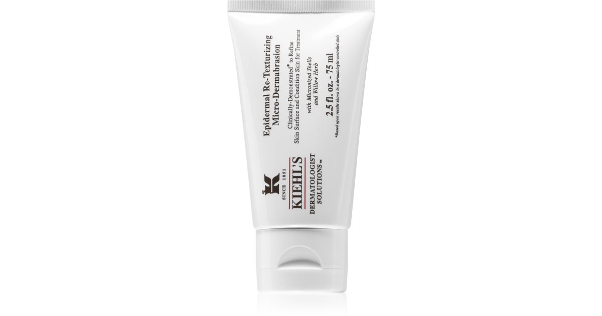 Kiehl'S Dermatologist Solutions Gommage épidermique retexturisant par micro-dermabrasion pour tous les types de peau, même les peaux sensibles 75 ml
