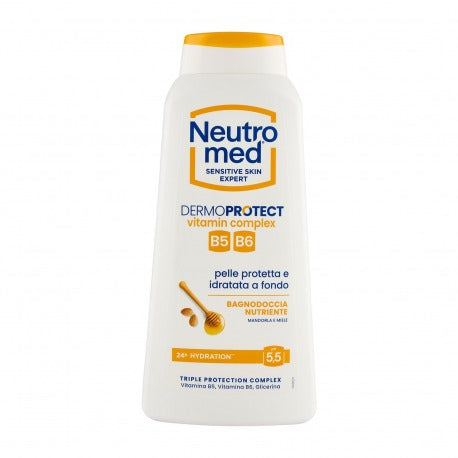Neutromed Complex de vitamine Dermoprotect - Gel de duș hrănitor cu migdale și miere Ph 5,5 600 ml