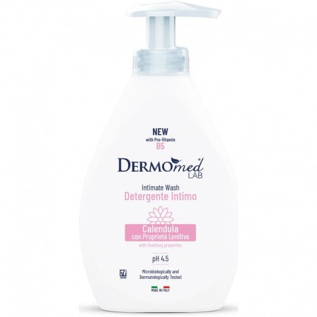 Dermomed Intimate Cleanser Ph 4.5 Calendula Soothing Dispenser 250 Ml