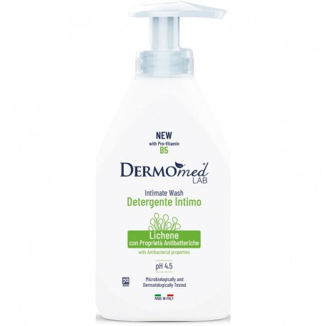 Dermomed Intimate Cleanser Ph 4.5 Lichen Antibacterial Dispenser 250 Ml
