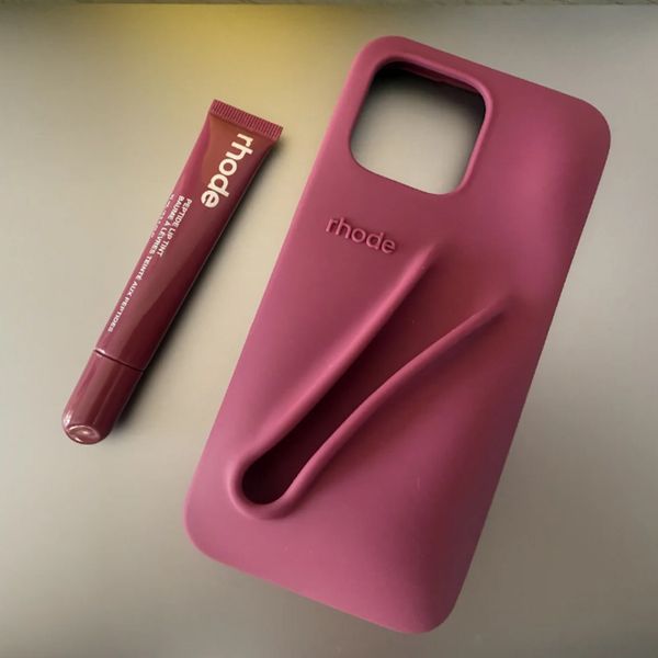 Phone Case Lipstick Portable Phone Case Design Lipstick 3D Make Up Silicone iPhone Case for iPhone 11 12 13 pro 14 15pro 15 16pro Max Bracke