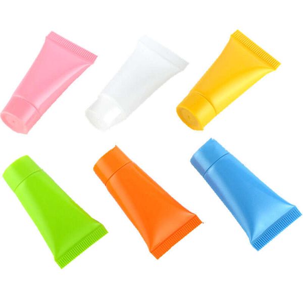 100Pcs-Lot 5G 10G New PP Material Face & Hand Cream Sample Empty Liquid Cosmetic Multicolour Hose Facial Cleanser Tube