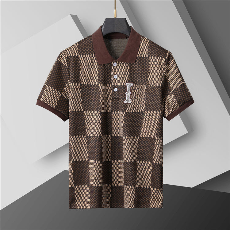 Mens Polo Shirt Fashion Men&#039;s T-shirt Luxury Polo Collar Breathable Top Summer Business Shirt Asian size M--XXXL