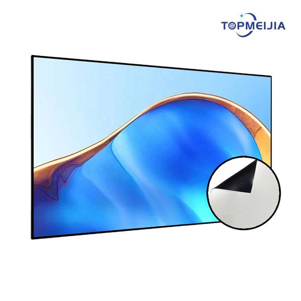 180 Inch Home Theater Fixed Frame Cinema White Projector Projection Screen For Long Normal Throw 4K Projector