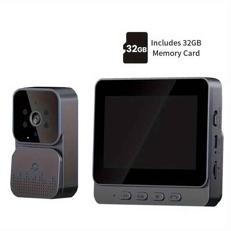 TEMU Doorbellcamera Wireless, Smart Video Doorbell, Video Cameras Secutity Wireless, Audio, 70° Viewing Angle, Night Vision Function, Easy And Quick