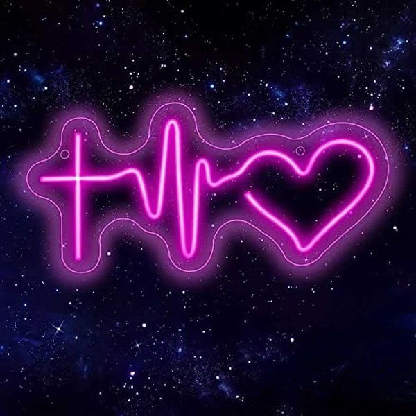 Faith Hope Love Neon Wall Decoration LED Neon Gym Yoga Bar Club Bedroom Hotel Bar Coffee Shop Family Party Decoration B240817
