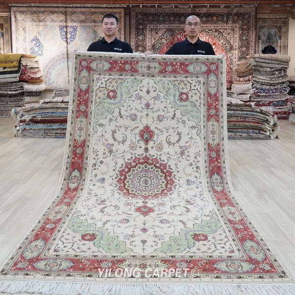 5&#039;x8&#039; Carpets Handwoven Wool Silk Carpet Home Furniture Oriental Rug (WML030)