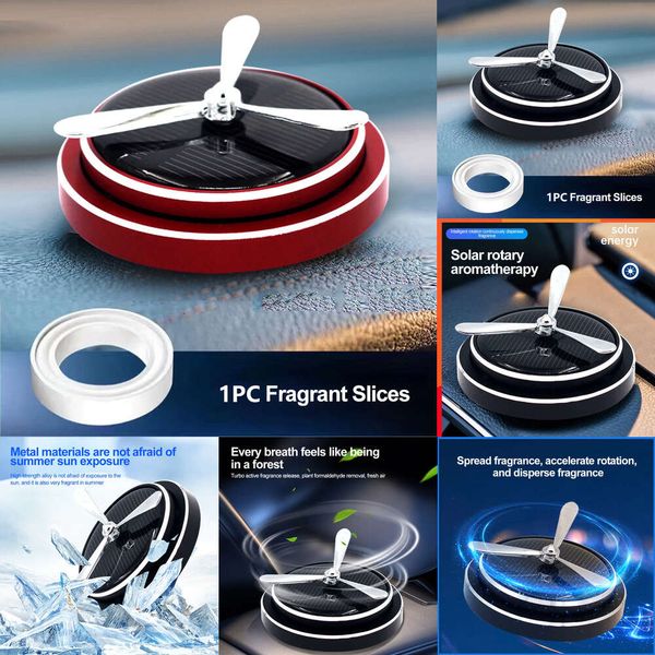 Electronics Auto Car Sowner Air Solar Automobile Perfume Criativo Carro Acessórios para Interiores Ligante Ligante Rotativa Difusor Automáti