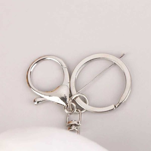 Plush Keychains Cute Marshmallow Smiling Ball Dolls Keychain White Plush Decompression Ball Hand Held Soothing Antistress Toy SYU4