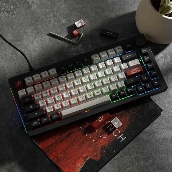 Keyboards Akko 5075B Plus 75% Mechanical Gaming Keyboard 3-5 Pin Hot Swap RGB Three-Modes 2.4GHz Wireless-USB Type-C-Bluetooth 5.0 z250120