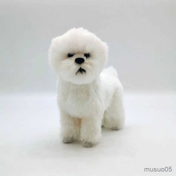 Christmas Toy Supplies Cute Plush Dog Doll Simulation Dog Stuffed Animal Toys Super Realistic Dog Toy For Pet Lovers Luxury Home Decor R2310