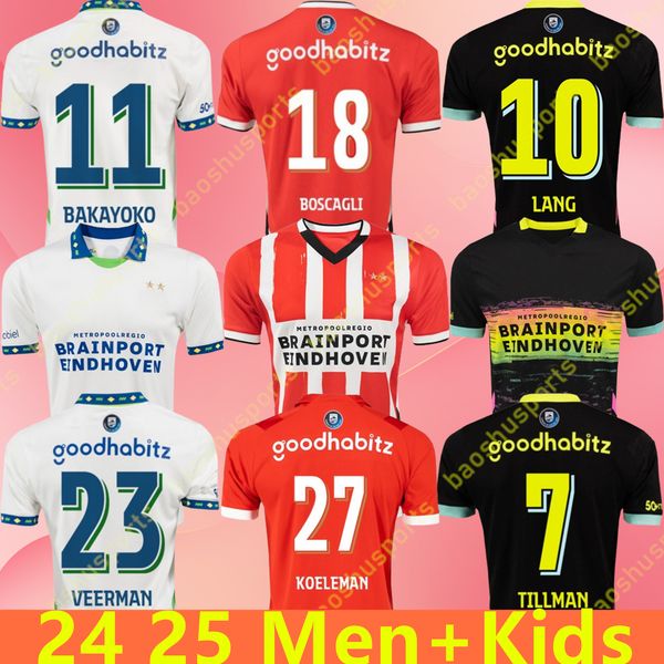 24 25 New Arrived Eindhoven Away Soccer Jerseys 2024 2025 Hazard FABIO Sia Psvs Men It Football shirts Kid Sets TOP Adult Kits LANG DEST DE