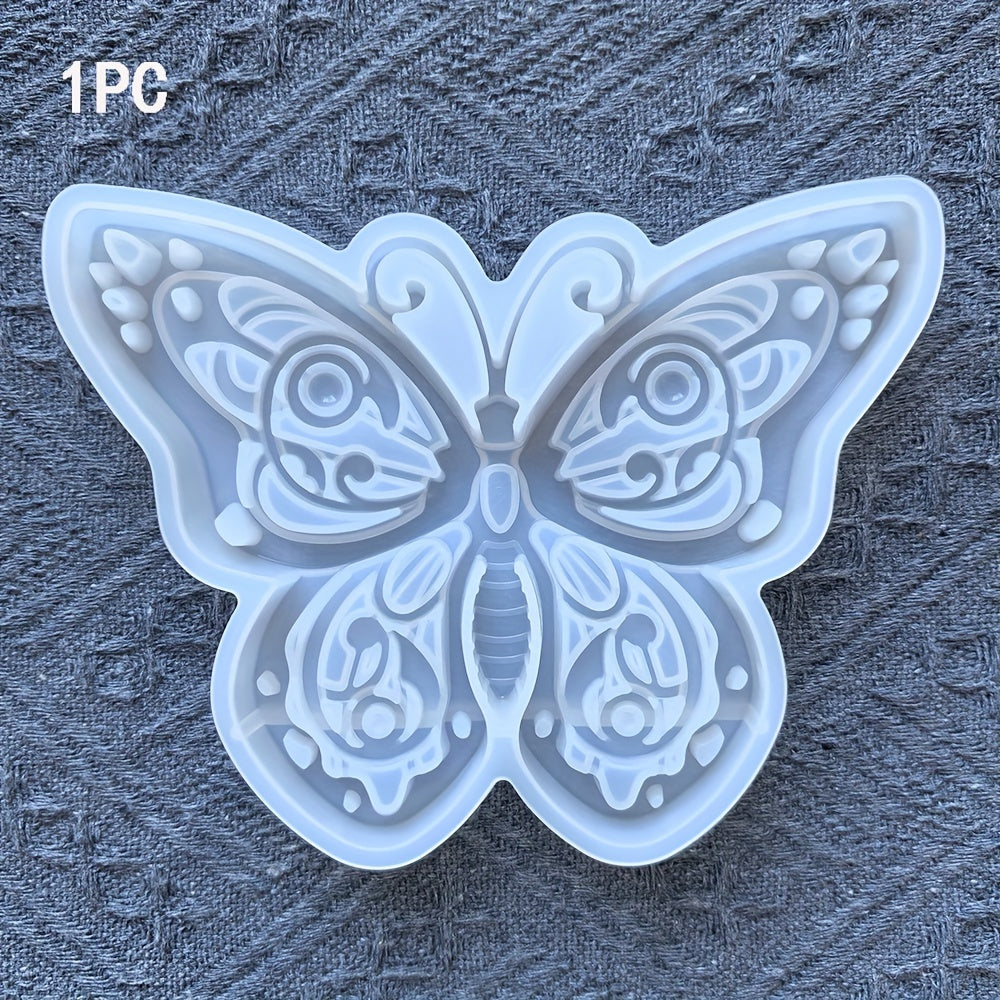 TEMU 1pc Realistic Silicone Resin Mold - Creative Animal Epoxy Casting Mold For Wall Decor, Office, Living Room & Garden Decoration, Yellow & White