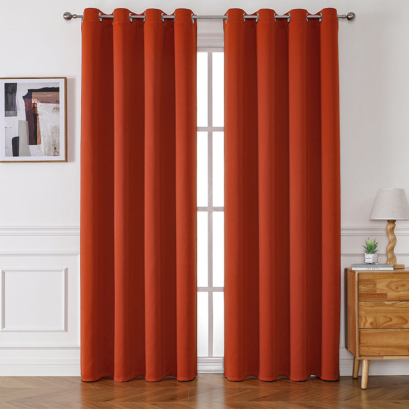 YL-32032 Cross-border high-precision blackout matte cloth finished curtains wholesale curtain