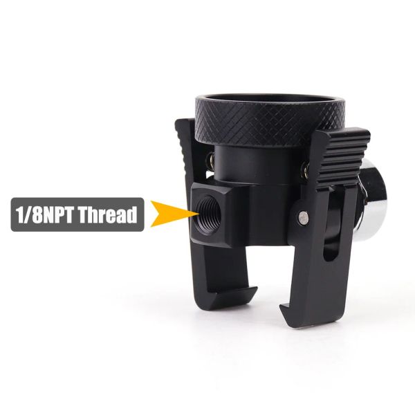 Quick Connect Soda Pink CO2 Tank Cylinder (Terra DUO Art) Refill Adapter On-Off Adaptor With Bleed Valve Gauge DIN477