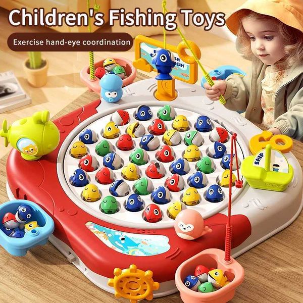 Kids Electric Fishing Kids Set Magnetic Kids Baby Fishing toy Puzzle Intelligence Boy Girl Birthday Gift Christmas Gift Easter G X250113