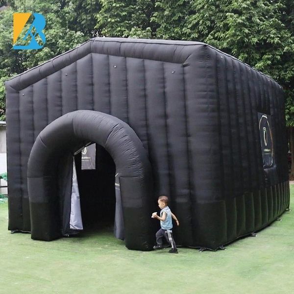 wholesale Tailored Black Airblown Tent with Custom Designs for Special Occasion Setups