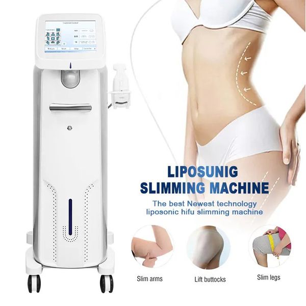 Professional Non-invasive HIFU Ultrasound for Fat Reduction Body Contouring 1.3cm 0.8cm 525 Shots Lipolysis Body Weight Loss Butt Toning Ins