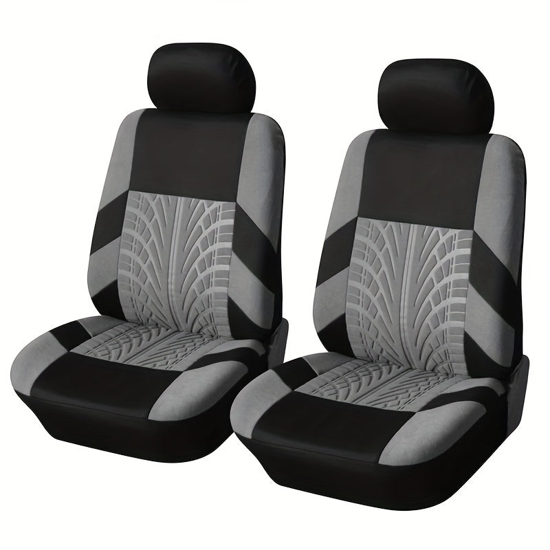 TEMU 2pcs Universal Car Seat Cover Polyester Seat Covers Fashionable Decoration Of Car Seats Multiple Colors