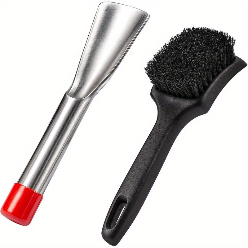 TEMU Lawn Mower Deck Scraper Cleaner Brush Kit, Lawn Mower Accessories, Lawnmower Cleaning Tools, 2pcs