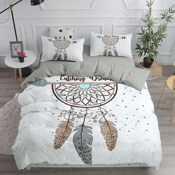 Dream Catcher Bedding Set Elegant Bohemian Duvet Queen 240x220 Ethnic Quilt Single Double King Comforter Bed Cover