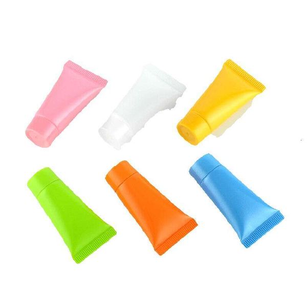 Mini 5Ml-10Ml Soft Empty Clear Cosmetic Cream Containers Shampoo Facial Cleanser Tube Refillable Bottles 100Pcs-Lot